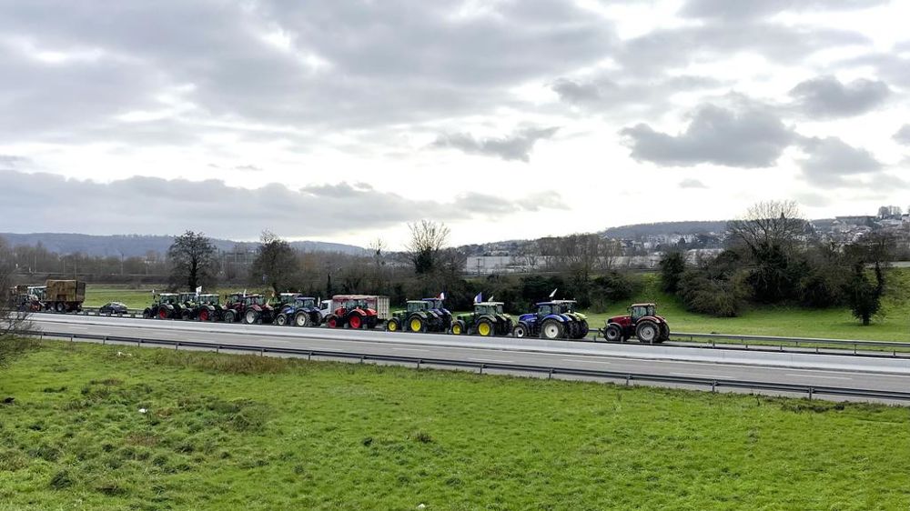 Blocage de l A13 par les agriculteurs le 31 janvier 2024